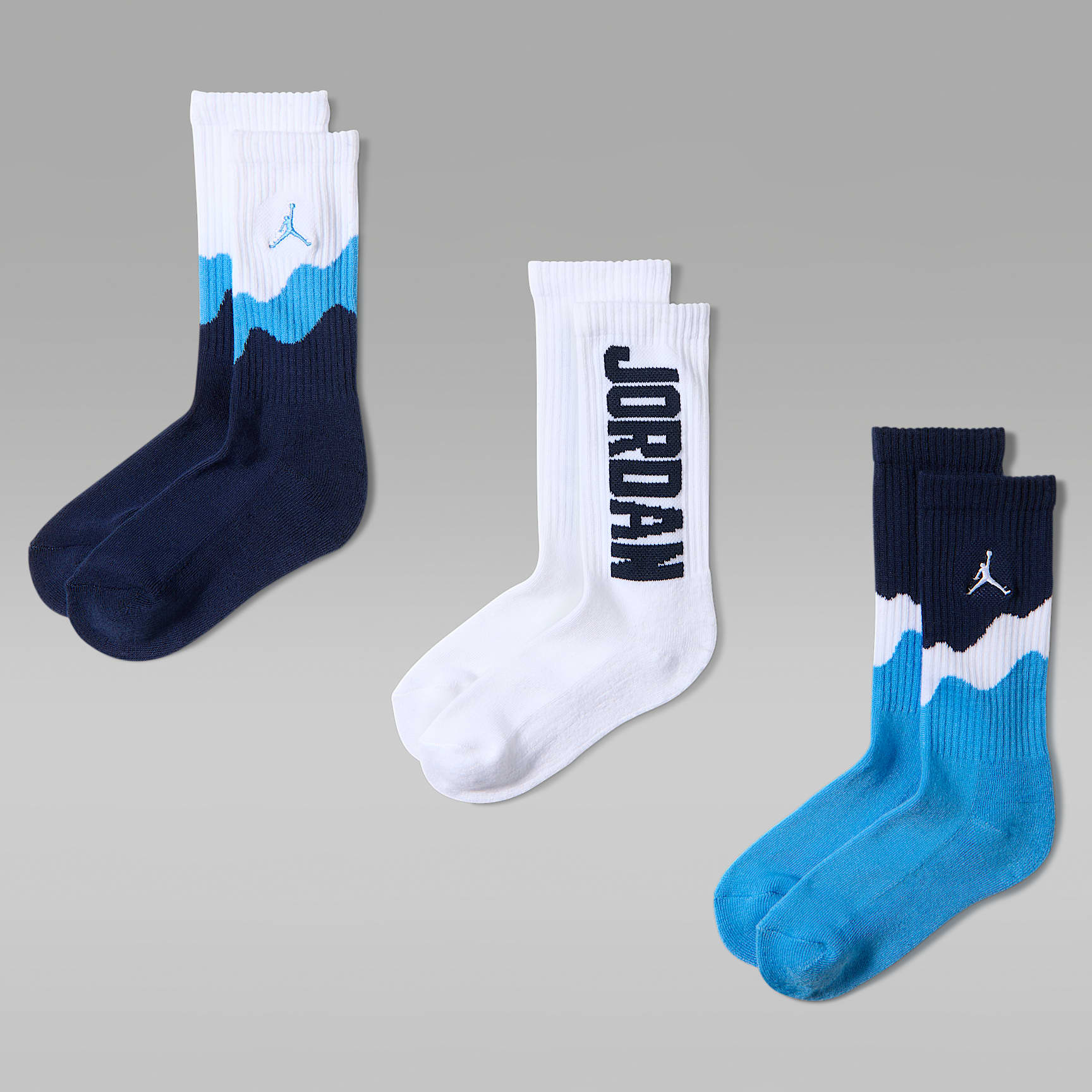 レトロの杜 NIKE公式】ジョーダン キッズ レトロ クルー ソックス (3足